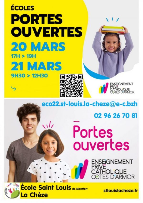 portes ouverts école St Louis - La Chèze